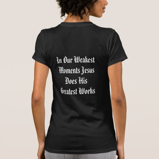 INSPIRE "In onze zwakste momenten..." T-shirt (Achterkant)