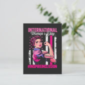 Inspire Inclusie 8 Maart Internationaal Briefkaart (Staand voorkant)