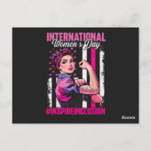 Inspire Inclusie 8 Maart Internationaal Briefkaart (Achterkant)