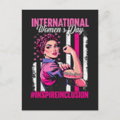 Inspire Inclusie 8 Maart Internationaal Briefkaart (Voorkant)