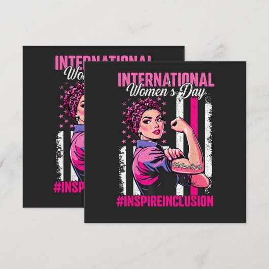 Inspire Inclusie 8 Maart Internationaal  Kaart (Voorkant / Achterkant)