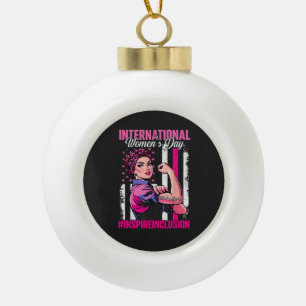 Inspire Inclusie 8 maart Internationaal  Keramische Bal Ornament