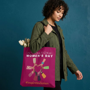 Inspire Inclusie Internationale Vrouwendag Tote Bag