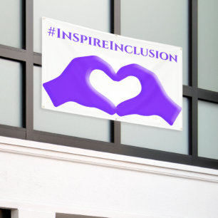 Inspire Inclusion Hashtag Maart 8 Vrouwendag 2024 Spandoek