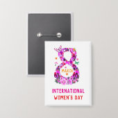 Inspire Inclusion International Women's 8 maart Button (Voorkant / Achterkant)