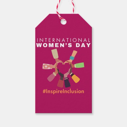 Inspire Inclusion Internationale Vrouwendag Cadeaulabel (Voorkant)