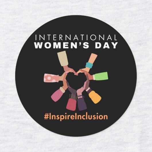 Inspire Inclusion Internationale Vrouwendag Labels (Design 2)