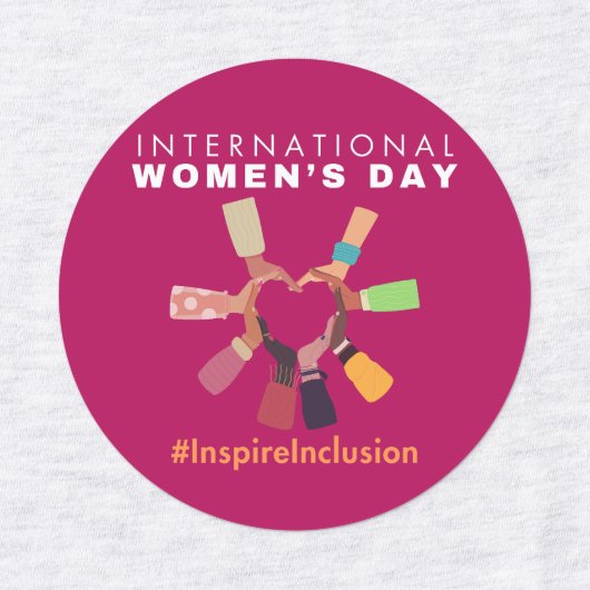 Inspire Inclusion Internationale Vrouwendag Labels (Design 1)