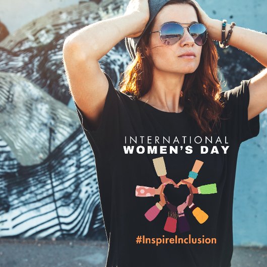 Inspire Inclusion Internationale Vrouwendag T-shirt