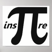 Inspire Inspirational Pi Symbol Poster (Voorkant)