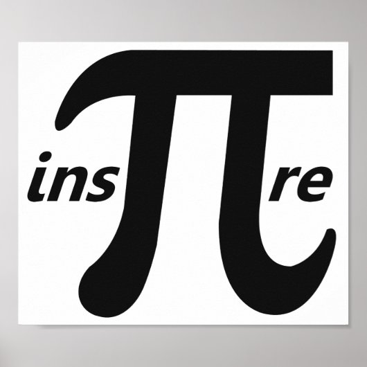 Inspire Inspirational Pi Symbol Poster (Voorkant)