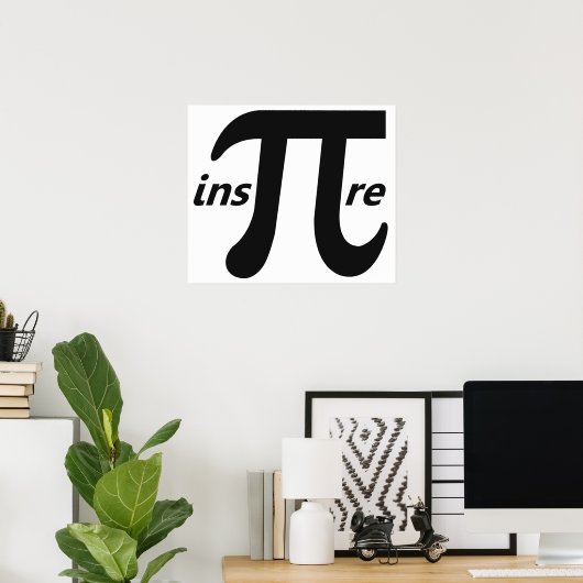 Inspire Inspirational Pi Symbol Poster (Thuiskantoor)