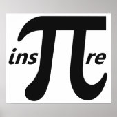 Inspire Inspirational Pi Symbol Poster (Voorkant)