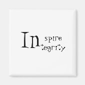 Inspire Integriteit Quote Magnet (Voorkant)