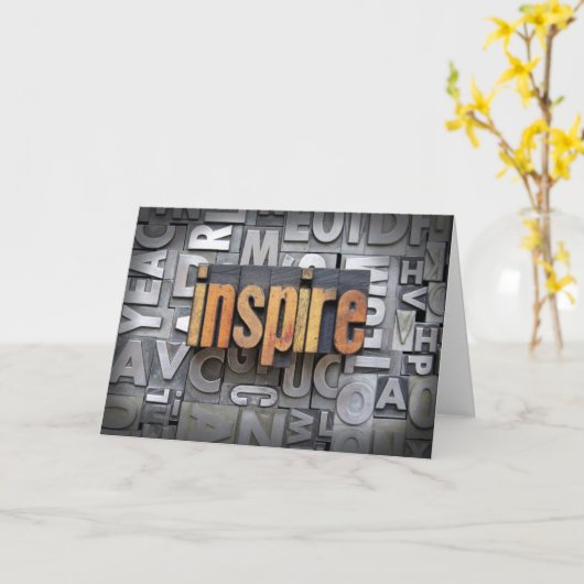 Inspire Kaart (Gele Bloem)