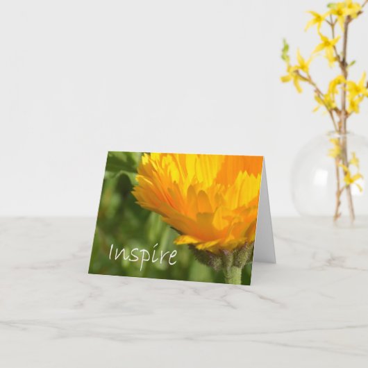 Inspire Kaart (Gele Bloem)