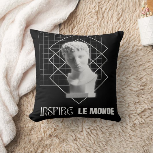Inspire le Monde – Modern Aesthetic Art Design Kussen (Deken)