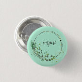 Inspire met flesvormig Lijst Ronde Button 3,2 Cm (Voorkant /achterkant)