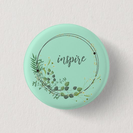 Inspire met flesvormig Lijst Ronde Button 3,2 Cm (Voorkant)