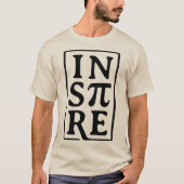 INSPIRE met Pi Wiskunde Pun Design T-shirt (Voorkant)