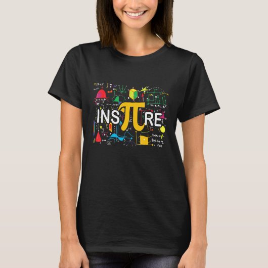 Inspire Pi 3.14 Wiskunde Teacher Pi National Day T-shirt (Voorkant)