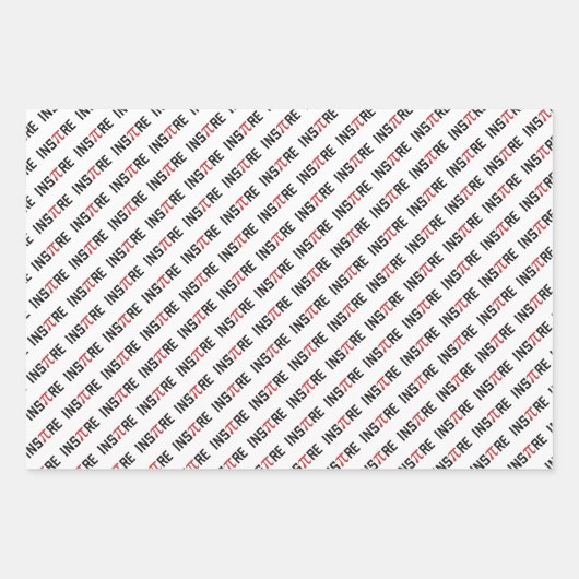 InsPire Pi dag | Happy Pi day Wiskunde Gifts Inpakpapier Vel (Voorkant 2)