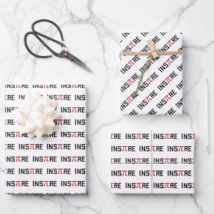 InsPire Pi dag   Happy Pi day Wiskunde Gifts Inpakpapier Vel