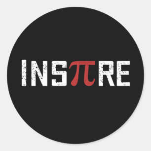 InsPire Pi dag Vroegtijdige Wiskunde Pi-dag Ronde Sticker