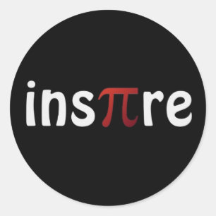 Inspire Pi Day Wiskunde ticker Ronde Sticker