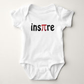 Inspire Pi Day Wiskunde Zwart Rood Romper (Voorkant)