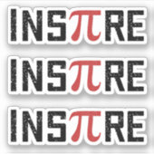InsPire Pi Symbool Happy Pi dag 14 maart Sticker (Voorkant)