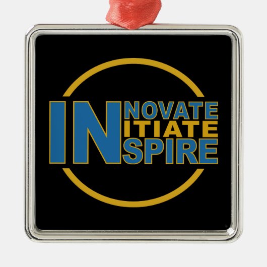 INSPIRE Premium-ornament Metalen Ornament (Voorkant)