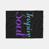 Inspire Soul Preventie Bewustzijn Design Fleece Deken (Voorkant (Horizontaal))