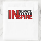 INSPIRE stickers, pas aan Rechthoekige Sticker (Tas)