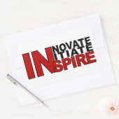 INSPIRE stickers, pas aan Rechthoekige Sticker (Envelop)