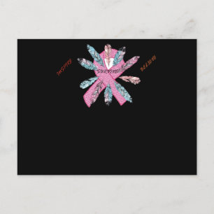 Inspire Survivor Geloof borstkankerbewustzijn Aankondigingskaart