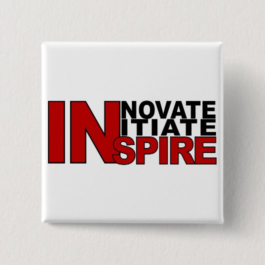INSPIRE-toets, pas aan Vierkante Button 5,1 Cm (Voorkant)