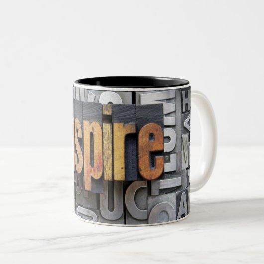 Inspire Tweekleurige Koffiemok (Voorkant rechts)