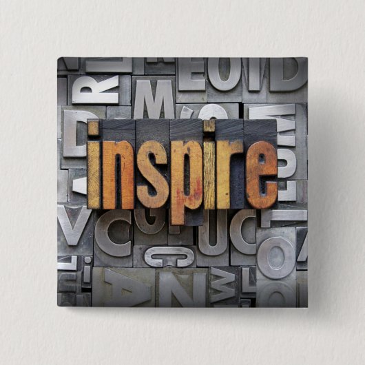 Inspire Vierkante Button 5,1 Cm (Voorkant)