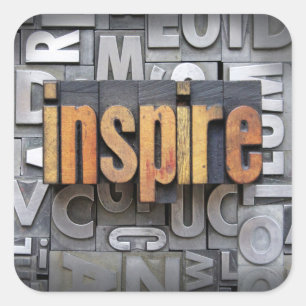 Inspire Vierkante Sticker