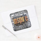 Inspire Vierkante Sticker (Envelop)