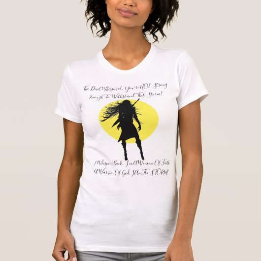 "INSPIRE" Vrouw en aanhanger van God! T-shirt (Voorkant)