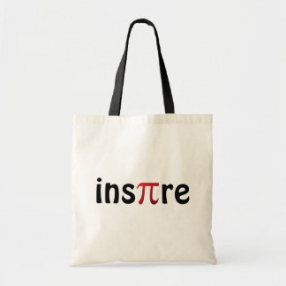 Inspire Wiskunde Geek Black Red Tote Bag