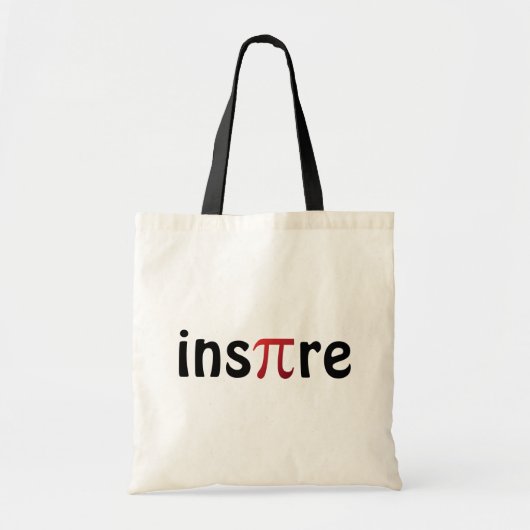Inspire Wiskunde Geek Black Red Tote Bag (Voorkant)