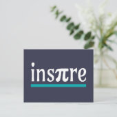 Inspire Wiskunde Pun Funny Inspirerend Briefkaart (Staand voorkant)