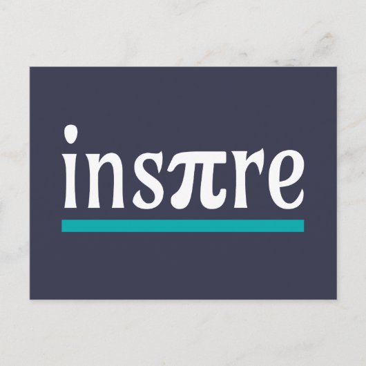 Inspire Wiskunde Pun Funny Inspirerend Briefkaart (Voorkant)