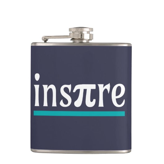 Inspire Wiskunde Pun Funny Inspirerend Heupfles (Voorkant)