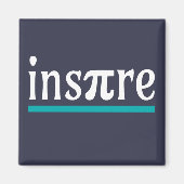 Inspire Wiskunde Pun Funny Inspirerend Magneet (Voorkant)