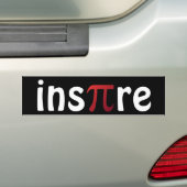 Inspire wiskunde Wiskunde Geek Pi Dag Bumpersticker (Op auto)
