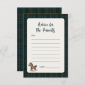 Inspired Baby Shower Advice Card (Voorkant / Achterkant)